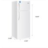 Premium Levella 7.3 cu ft Energy Star Top Freezer Refrigerator in White PRF7350HW